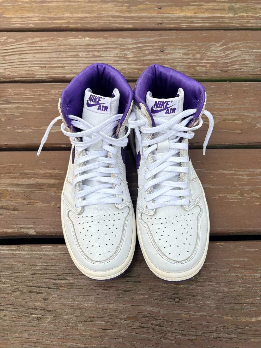 Nike Air Jordan 1 High OG “Court Purple” (Women’s) – Size 8 - Picture 2 of 7